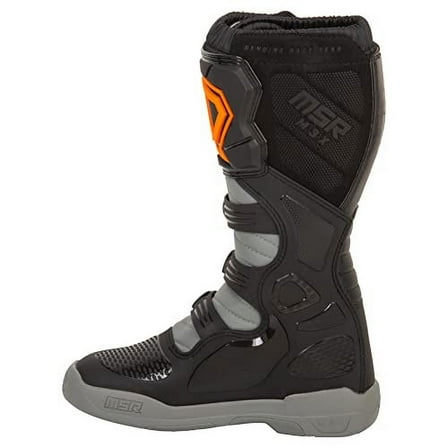 MSR Youth M3X Motocross Boots (7, Grey/Orange)