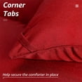 thumbnail image 3 of VOUA All Season Hypoallergenic Down Alternative Microfiber Comforter, King, Red, 3 of 7