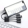 thumbnail image 4 of OTG Cable Adapter Cable Micro USB Data Transmission 1 to 4 Type c to USB Converter Cable for Mobile Phone Laptop, 4 of 8