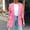 Pink, variant on Blazers For Women Business Casual 2024 Casual Blazers Long Sleeve Open Front Work Suit Office Blazer Jackets with Pockets Purple XL