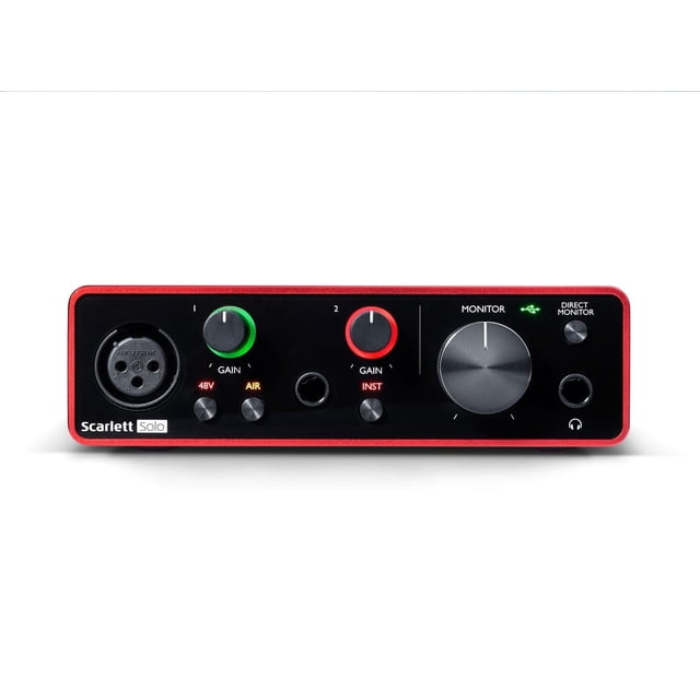 Interfaz de Audio Focusrite Scarlett Solo Tercera Generación