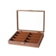 thumbnail image 2 of Bandeja para Gafas Caja para Exhibición de Lentes Bandeja Organizadora de Gafas Estuche para Almacenar Gafas con Estructura de Madera Y Interior Suave revestimiento de café, 2 of 9