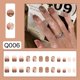 thumbnail image 1 of Uñas postizas con pegamento, 24 piezas, rosa, diseño de mariposa, chica encantadora, herramientas de uso, 1 of 4
