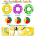 thumbnail image 2 of Pack de 6 flotadores para piscina iGeekid para niños con fruta inflable y pelota, 2 of 6