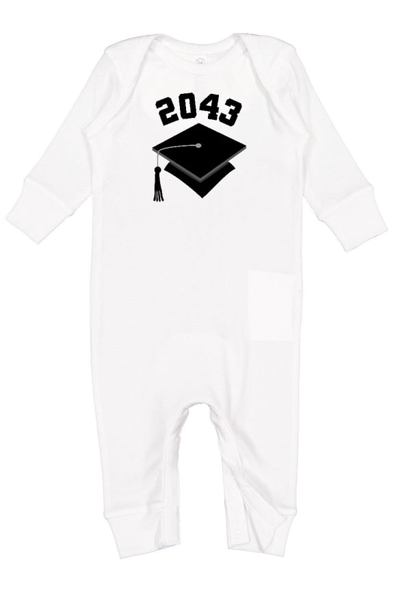 Future Class of 2043 Graduate Baby Romper Coveralls