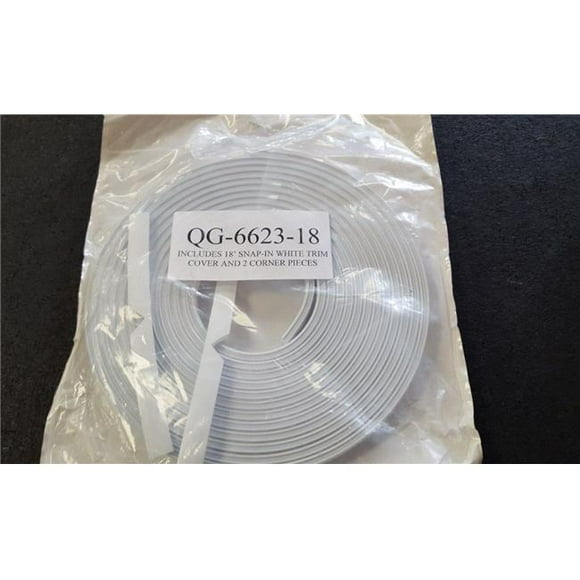 Quaker 18 ft. Inground Snap-in Trim Cover -White