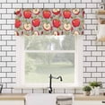 thumbnail image 4 of Apples Valances for Windows Fruits Rod Pocket Curtain Valance Window Treatment Short Curtains for Kitchen Living Room, 42"x12", 4 of 5