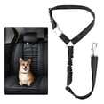 thumbnail image 1 of Plutus Pet Dog Seat Belt for Car Headrest, Reflective and Adjustable with Bungee for Small Medium Large Dogs and Cats, Black, 1 of 7