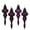 Plum, variant on Vickerman 7" Mauve 4-Finish Finial Ornament, 8 per Box