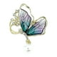 thumbnail image 2 of Broche de diamantes de imitación, broche de mariposa, decoración de aleación, insignia de solapa, joyería para ropa, novia, novio, fiesta, aniversario Púrpura Yinane Broche, 2 of 8
