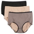 thumbnail image 4 of Warners® Blissful Benefits Side-Smoothing Comfort Microfiber Brief 3-Pack RS7723W, 4 of 11
