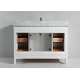 thumbnail image 2 of Vanity Art 48 inch single sink bathroom vanity set with carrara marble vanity top., 2 of 8