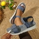 thumbnail image 5 of WILLBEST Sandalias Para Playa Mujer Sandalias Elegantes Para Mujer Para Uso Diario Informal Diseño De Tela Con Punta Abierta Y Cierre Para Salidas De Verano Combina Bien Con Jeans, 5 of 7