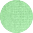 thumbnail image 1 of Ahgly Company Indoor Round Solid Emerald Green Modern Area Rugs, 3' Round, 1 of 4
