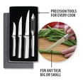 thumbnail image 4 of Rada Kitchen Knives Boxed Set, 4 Pc Meal Prep Gift Set, Veggie Peeler and Granny, Heavy Duty, and Super Paring Knives, 4 of 6