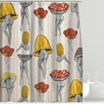 thumbnail image 4 of Funny Mushroom Shower Curtain Humorous Mushrooms Butt Bathroom Curtains Colorful Sexy Boho Fabric Bathtub Decor + Hooks 72 X 72 inch, 4 of 5
