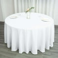 thumbnail image 2 of BalsaCircle 6 Pieces 120" White Round Polyester Tablecloths Linens Party Kitchen Dining Banquet, 2 of 8