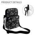 thumbnail image 5 of FUIALDOLG Sugar Skull Portable Crossbody Bags, Stretch Polyester Crossbody Purse Lightweight Satchel Bags for Travel Work, 5 of 7