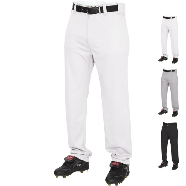 Pantalones de Béisbol Rawlings BP31SR Corte Semirelajado para Adultos Blanco