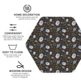 thumbnail image 3 of Lsque Cosmic Pattern 4" Drink Coasters Set of 4, PVC Leather Absorbent Coasters, Table Coaster Set Decorative Coffee Cup Coasters Housewarming Gift -Hexagon, 3 of 6