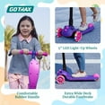 thumbnail image 4 of Kids Kick Scooter with Light- Wheels, Adjustable Handlebar & Removable  for Ages 2-8, 4 of 6