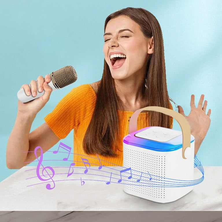 COMETX Microfoon Mini Karaoke Machine Draagbare Microfoon & Sound Box Set Thuis KTV BT Speaker met 2 Microfoons Thuis Outdoor Draadloze Luidspreker Oplaadbare Voice Box & Handheld Mic Karaoke Mic Sp COMETX Microfoon Mini Karaoke Machine Draagbare Microfoon & Sound Box Set Thuis KTV BT Speaker met 2 Microfoons Thuis Outdoor Draadloze Luidspreker Oplaadbare Voice Box & Handheld Mic Karaoke Mic Sp