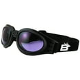 thumbnail image 1 of Birdz Eyewear Parrot Padded Motorcycle Goggles Black Frame and Purple Lens, 1 of 4