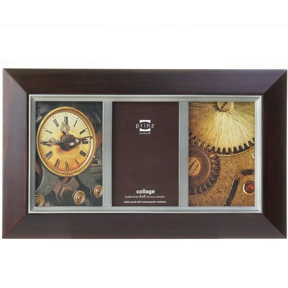 DORSET beveled Expresso-Stain Triple 4x6 by Prinz - 4x6