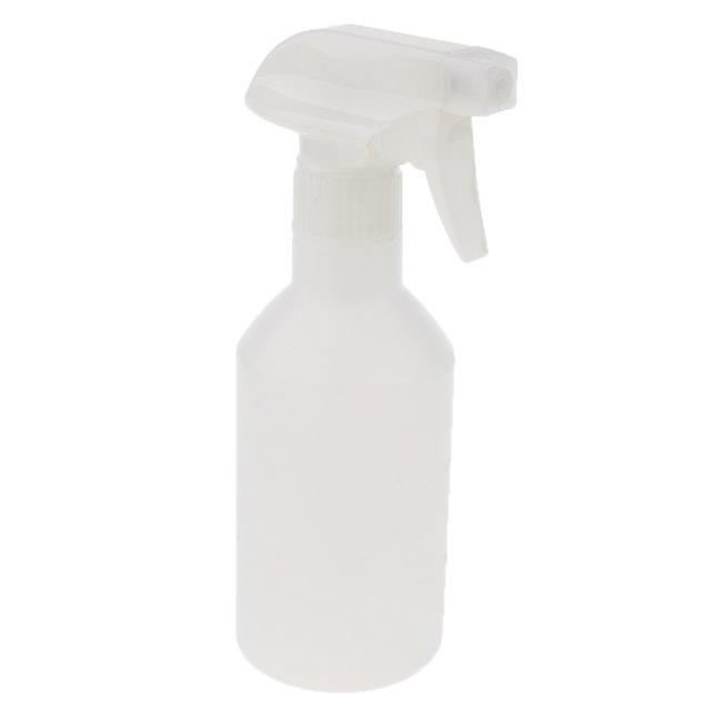 pulverizador recargable zulema botella de spray atomizador de plantas 350ml botella de plástico translúcida blanca de 350 ml con gatillo pulverizador blanco en vista frontal; boquilla giratoria ajustable para niebla o chorro, diseño ligero y a prueba de derrames, dimensiones aprox. 195x65 mm, frecuente para rociar plantas y aplicaciones domésticas.
