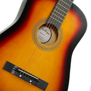 Ashthorpe 38-Inch Beginner Acoustic Guitar - Sunburst, Complete Starter Kit with Gig Bag, Extra Strings, Strap, and Lessons