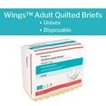 thumbnail image 2 of Covidien Quilted Adult Briefs with Wings, Heavy Absorbency, Extra Wide, 15 Count, 4 Packs, 60 Total, 2 of 7