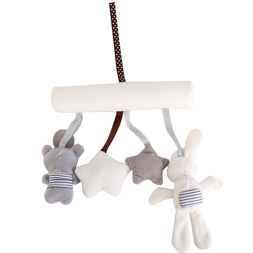 Music Rattles Crib Stroller Baby Rabbit Star Shape Plush Toys Cute