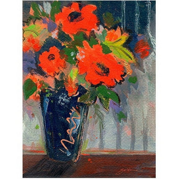 Trademark Art "Stippled Wall Celebration" Giclee Canvas Art