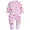 White butterfly, variant on Baby Girls 2 Way Zipper Footless / Footed Pajamas Cotton Long Sleeve Romper with Mittens Sleep 'N Play