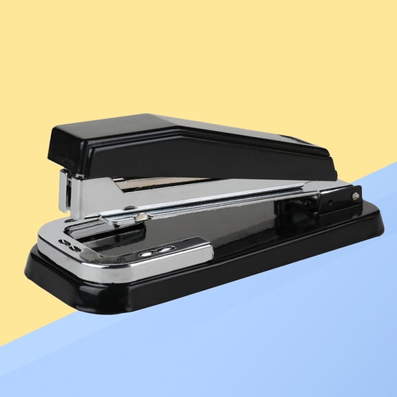 HONMEET Black Manual Desktop Stapler with 360 Degree Rotation Classic Simple Design Office Stationery Supplies 1Pack
