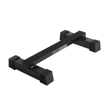 HolaHatha Calf Raise Bar for Leg Exercise, Non Slip Steel Stretcher, Black