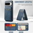 thumbnail image 6 of TECH CIRCLE Wallet Case for Google Pixel 9 Pro/Pixel 9, Detachable 2-in-1 Stand RFID Blocking 4 Card Slot Wireless Charging Protective PU Leather Folio Case for Google Pixel 9 Pro/Pixel 9 2024,Blue, 6 of 8