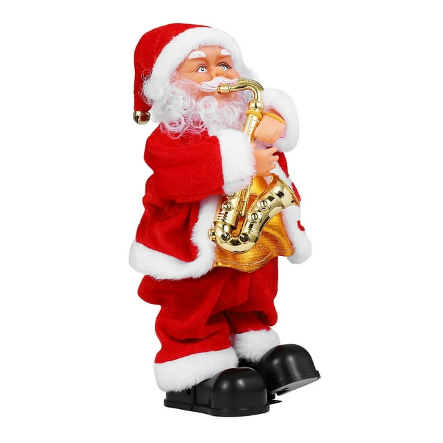 STOBOK Dancing Singing Santa Claus Christmas Toy Battery Operated Musical Moving Figure Holiday Decoration