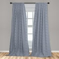 thumbnail image 5 of Ambesonne Grey Curtains, Piano Jazz Melody Music, Pair of 28"x63", Pale Lavender, 5 of 5