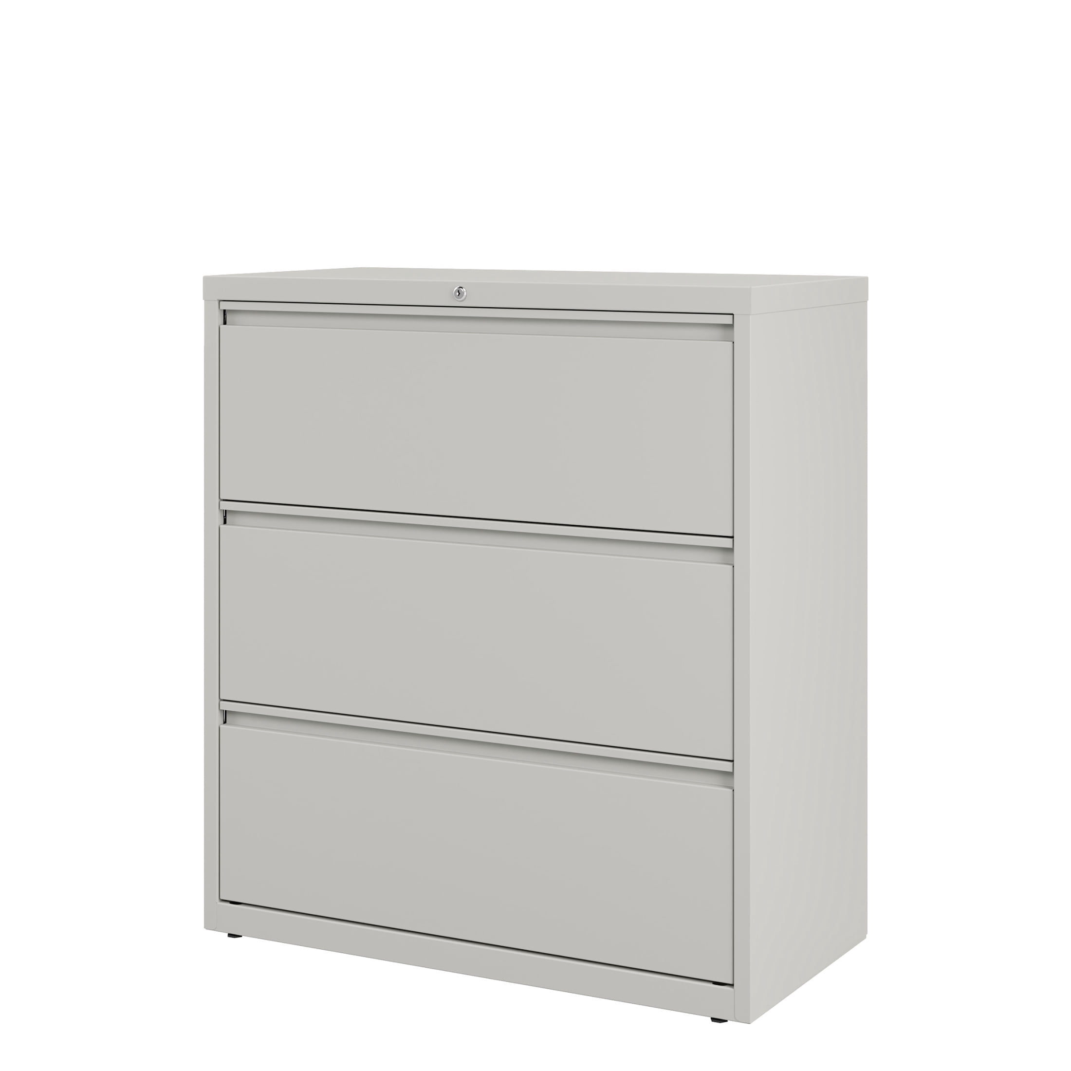Hirsh 36 Inch Wide 3 Drawer Metal Lateral File Cabinet for Home and Office, Holds Letter, Legal and A4 Hanging Folders, Gray