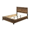 thumbnail image 3 of Rustic Oak Finish King Eastern 3pcs Bedroom Set by Acme Morales 28587EK-3pcs, 3 of 5