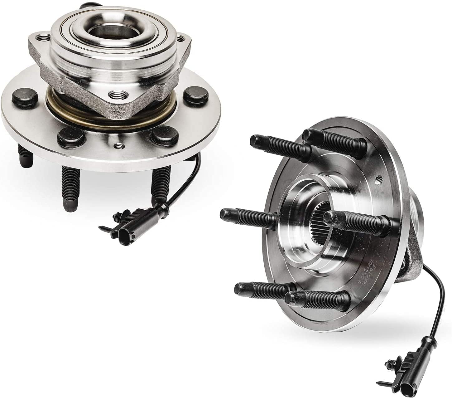 Detroit Axle - 4WD Front Wheel Hub Bearings w/Nuts Replacement for Chevy Suburban Tahoe Silverado GMC Yukon Sierra 1500 Cadillac Escalade Fits select: 2011 ,2013 CHEVROLET SILVERADO K1500 LT