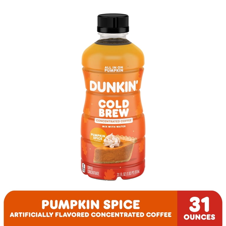 Dunkin' Pumpkin Spice Cold Brew Concentrate, 31 fl oz photo 2