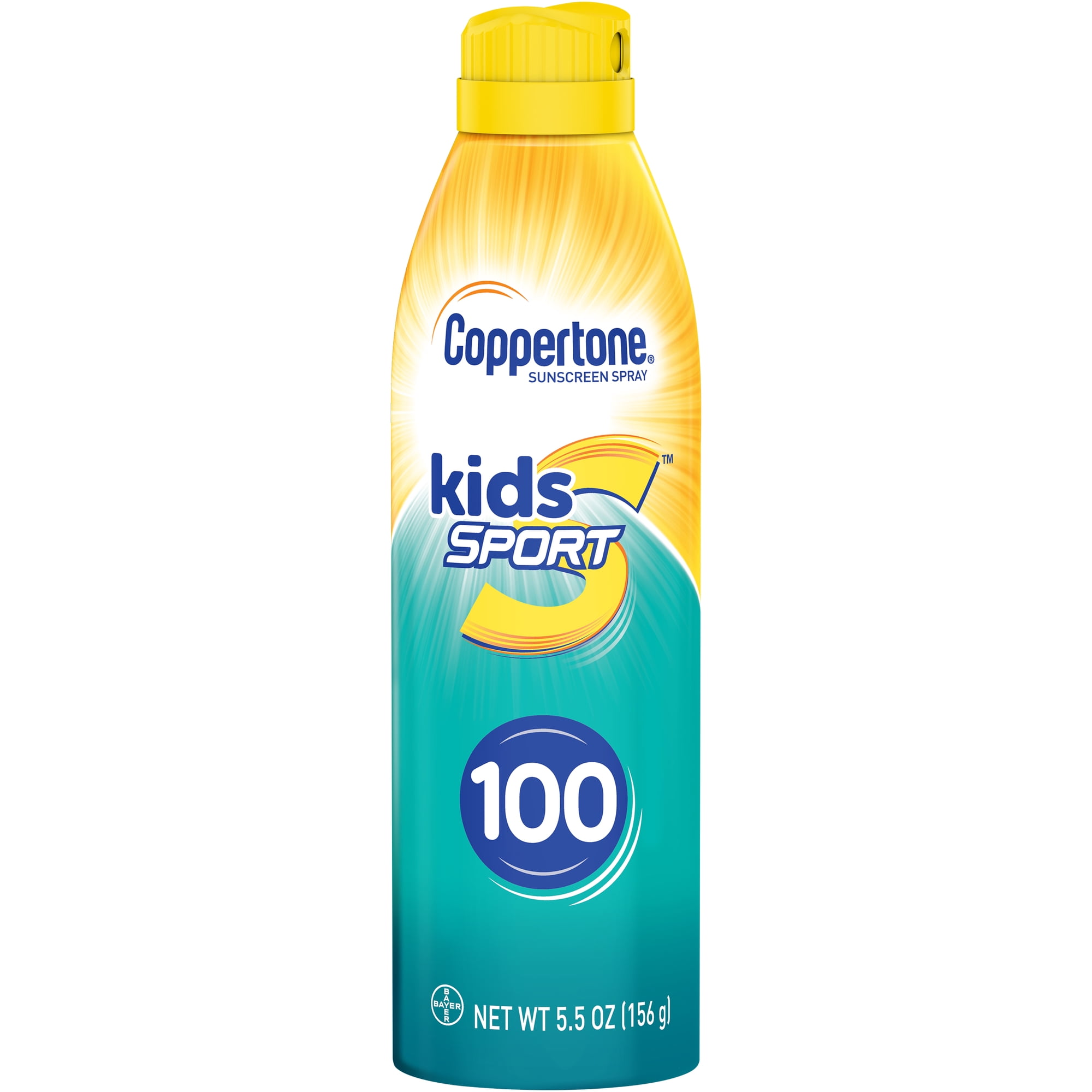 Coppertone Kids Sport Sunscreen Water Resistant Spray SPF 100, 5.5 oz