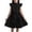 Black, variant on QHFBli Girls Summer Dress Formal Ruffle Sleeve A Line Casual Elegant Dresses with Belt White 120.00