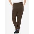 thumbnail image 2 of Woman Within Plus Size 7-Day Knit Straight Leg Pant Stretch Elastic Waist (Petite & Tall Available), 2 of 6