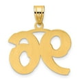 thumbnail image 4 of Diamond2Deal 14K Yellow Gold Polished Etched Number 96 Pendant for Women, 4 of 6