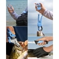 thumbnail image 4 of Calamus 6 Pc Fishing Tool Kit, Corrosion-Resistant Pliers, Lip Gripper, Fillet Knife, Scale, Retractor, Gloves, Scissors & Pocket Knife, Fishing Gear Set-DriftWave, 4 of 10