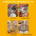 thumbnail image 4 of Vikakiooze Stainless Steel Fine Mesh Strainers for Kitchen,Metal Cooking Skimmer Ladle Colander With Handle Food Strainer Kitchen Tools For Kitchen Baking Oil Filter Flour Sifter Foam, 4 of 9