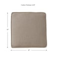 thumbnail image 5 of Sunbrella Outdoor 17 in. Square Chair Pad (2-Pack), Cast Shale, 5 of 6